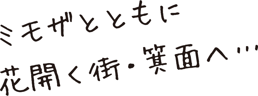 ミモザとともに花開く街・箕面へ